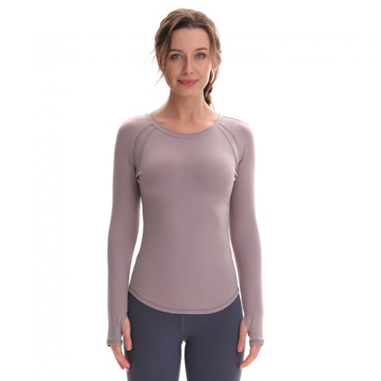 Long Sleeve Fitness Tops Yoga T-shirts