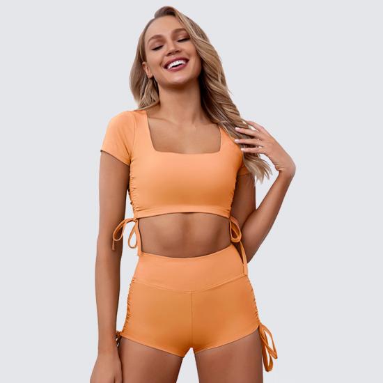 Drawstring Yoga Gym Wear Set