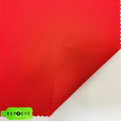 RPET Ribbed Polyester Spandex Fabric