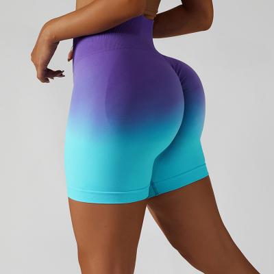 Seamless Ombre Yoga Gym Shorts