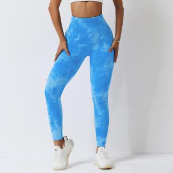 Seamless Tie Dye Yoga Gym Fitness Leggings