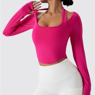 Halter Yoga Crop Top T-shirts